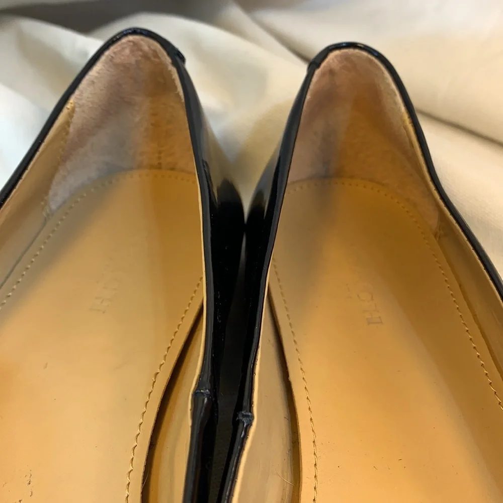 Coach almost NEW leather loafers/flats worn once